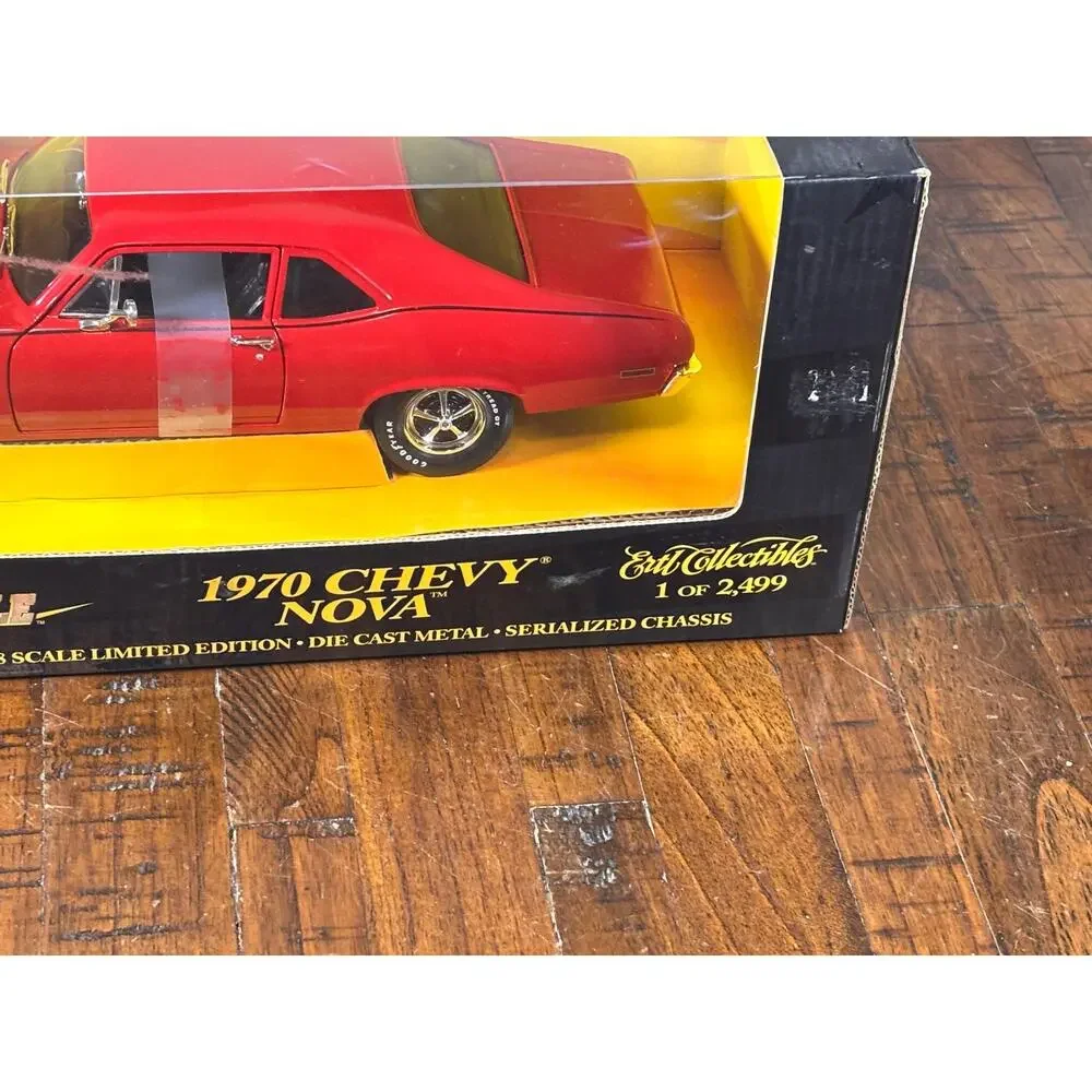 1:18 ERTL American Muscle 1970 Chevy Nova Red Limited Edition /2499 New Diecast